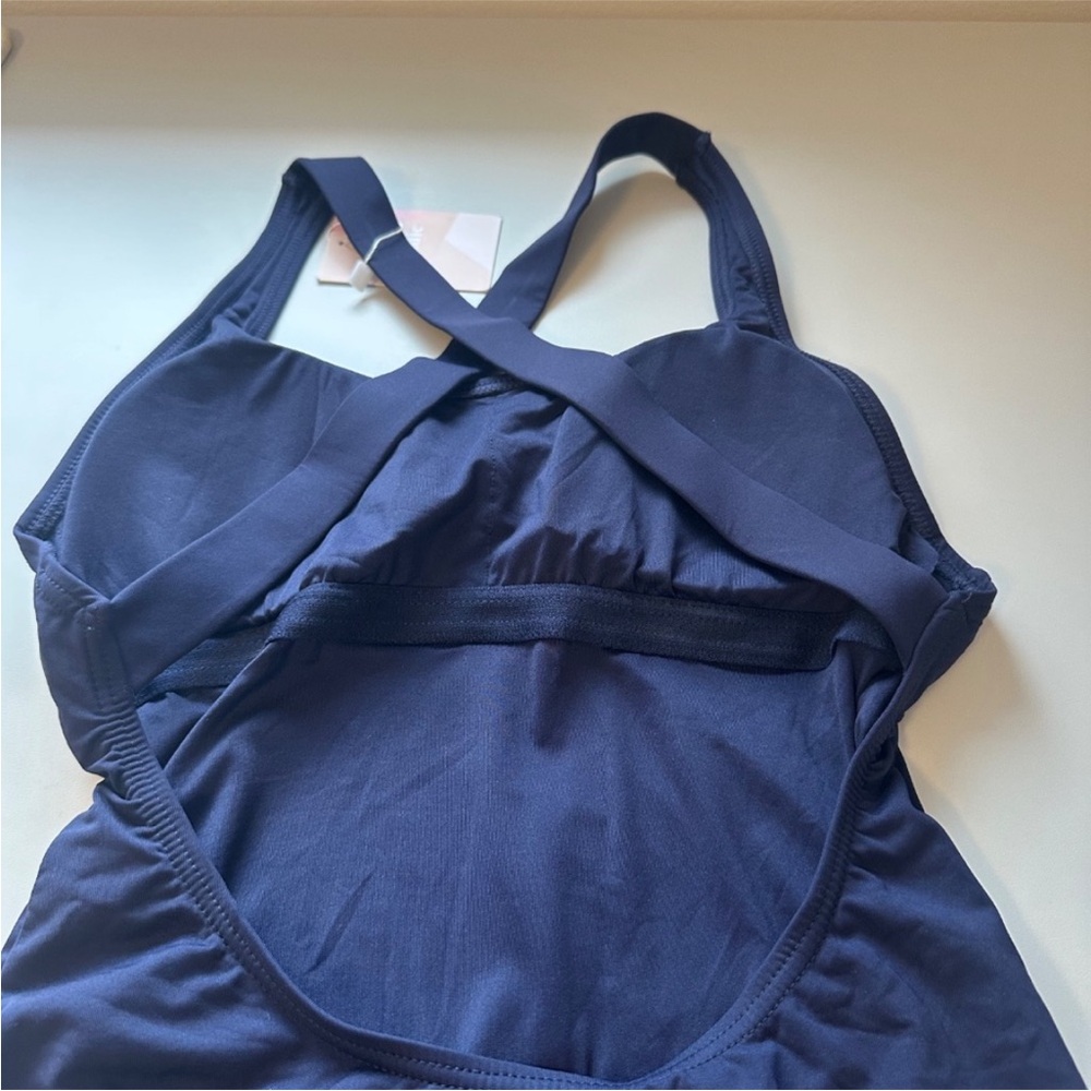 NWT Andie The Talum One Piece Bathing Suit in Navy Blue | Size Medium